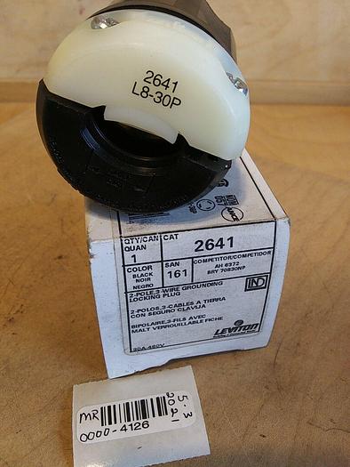 Leviton 2641 Locking Plug 2 Pole 3 Wire Grounding
