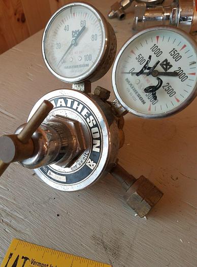 Used Matheson Regulators LOT OF 7 - 8-350, 3104-350, 48-200, 1PA-510, 8-580, 3478-A