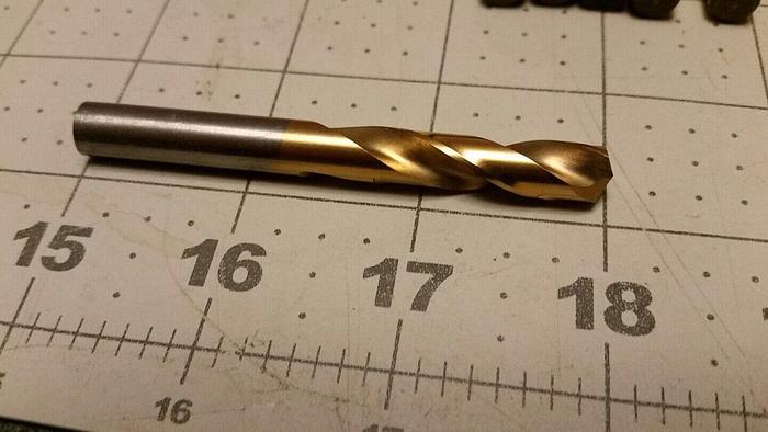 TICN Coated Drills QTY 10, #P Size, 3" Length - Mill Drill Lathe