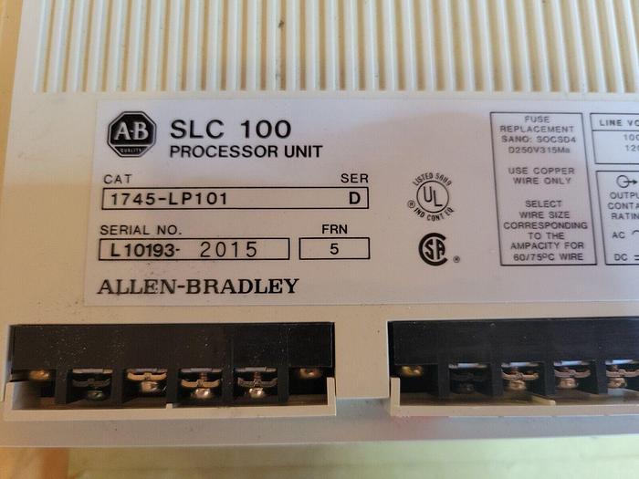 Used Allen Bradley 1745-LP101, SLC 100 Processor Unit