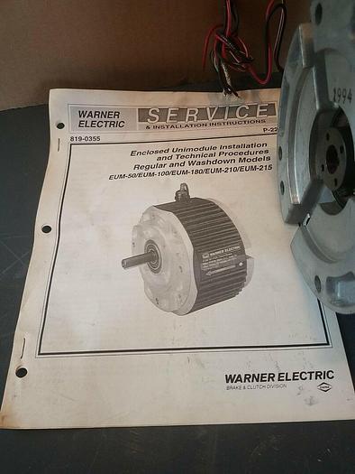 Used Warner Electric EUM 50-1020, 5370-273-057
