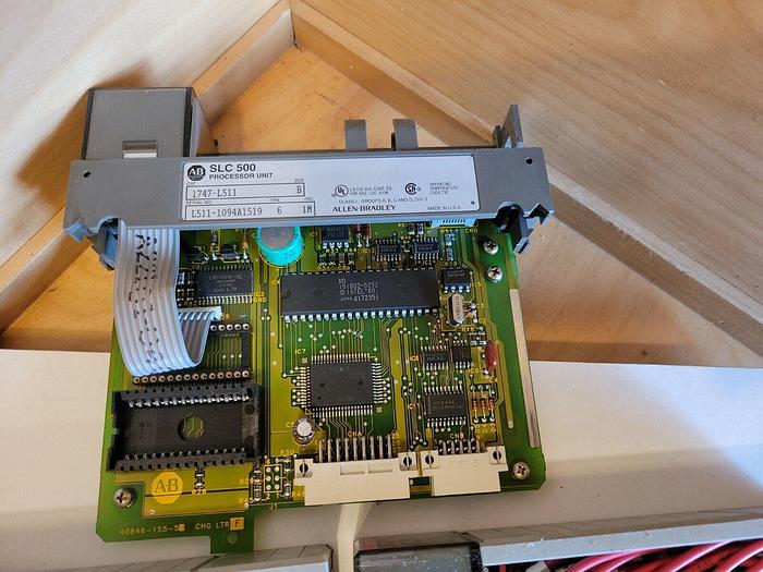 Used Allen Bradley BULK LOT 1746-1A16, 1746-OW16, 1747-L511 w/ Slot Rack