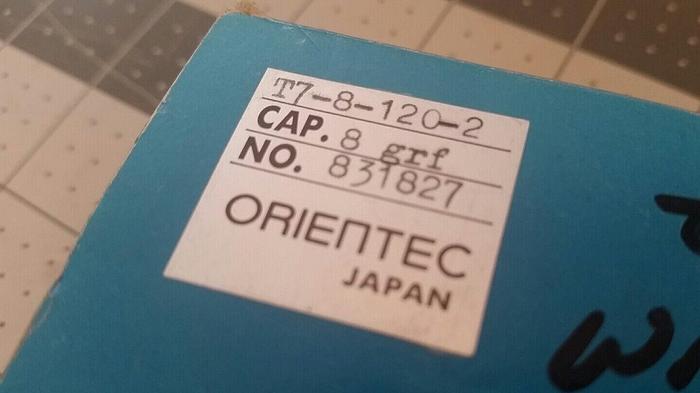 Orientec  T7-8-120-2 8 FRF NO. 831827 Load Cell