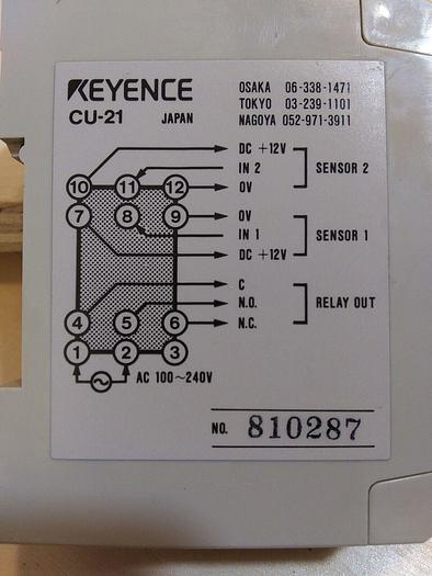 Keyence CU-21 Photoelectric Sensor Compact Power Supply
