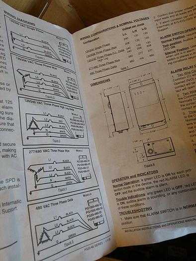 Intermatic PG40-480-3D Hardwired Surge Protection Device PG40 Series