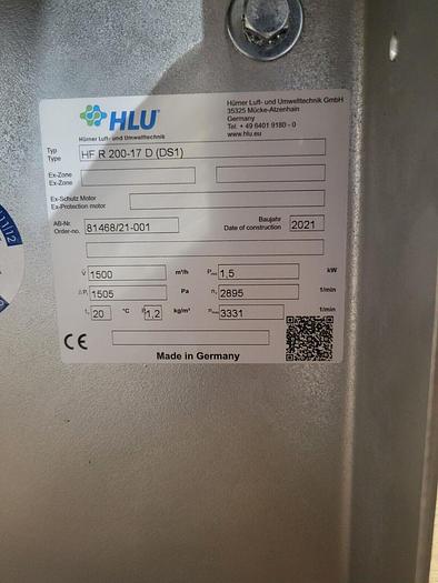 HLU Hurner Luft und Umwelttechnik HF R200-17 D (DS1) Fan & Blower