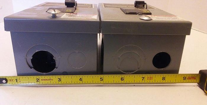 Used Square D Electrical Breakers QO2L30S G01, TYPE 1 Enclosure, Set of 2