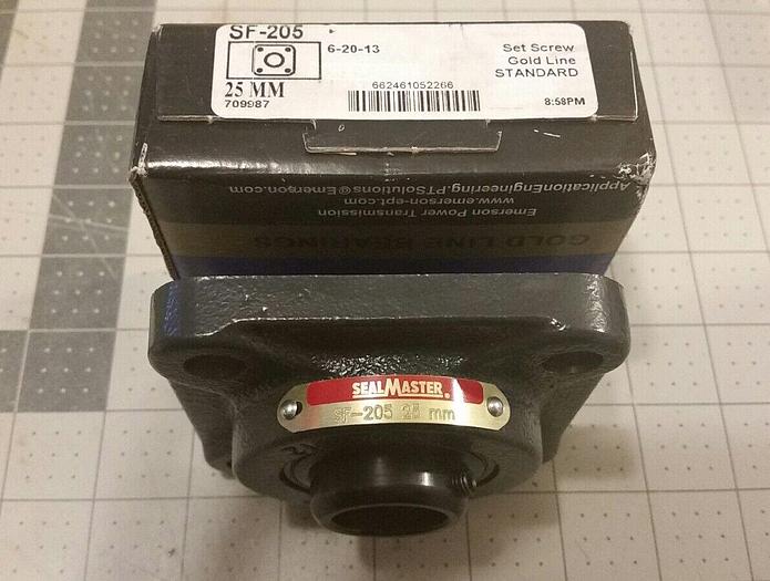 Seal Master Bearings SF-205, 25mm - Set Screw Gold Line