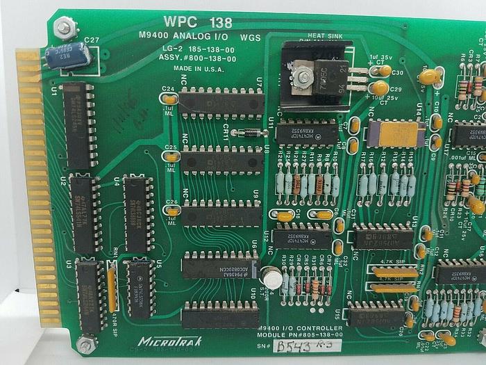 Used WEB PRINTING WPC 138 M9400 ANALOG I/O 800-138-00
