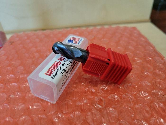 Used Supermill SAPB375SA 3/8" x 5/8" x 2" SOLID CARBIDE ENDMILL