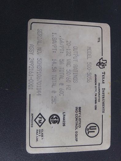 Used Texas Instr. 500-5056 Used 32PT Output Module