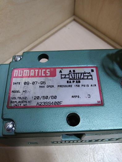 Numatics A23SS5400F Dual Solenoid Valve