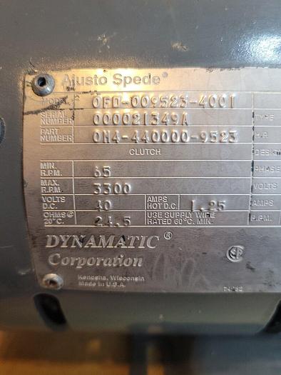 Used Dynamatic Ajusto Spede 0FD-009523-4001, 0N4-440000-9523