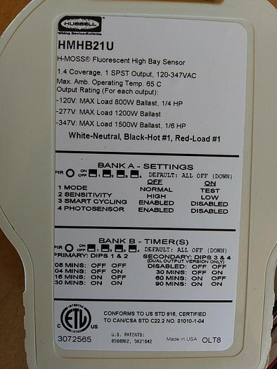 Hubbell HMHB21U Fluorescent High Bay Sensor