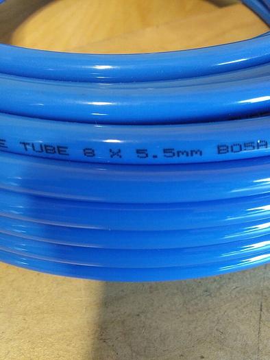 Polyurethane 8 X 5.5mm Tube. Blue. Appx 75ft