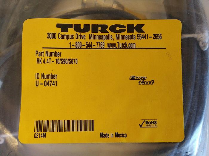 Turck RK 4.4T-10/S90/S670 Cable