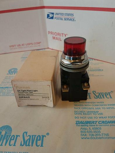Furnas 52PA4J2 Oil Tight Pilot Light Red Lens