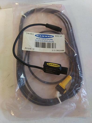 Used Banner QS12VP6LVQ Sensor with PKW4-2 Cable