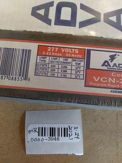 Advance VCN-2S32-SC VCN2S32SC Program Rapid Start Electronic Ballast 277volt