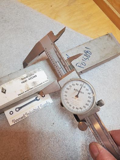 Used 17-4 stainless steel Bar 10" 1.5 x 0.750 x 10"