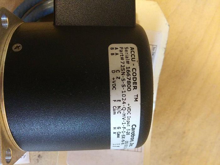 Carotron 725N-S-S-1024-Q-HV-1-F-1-SX--N-N Encoder with Cable