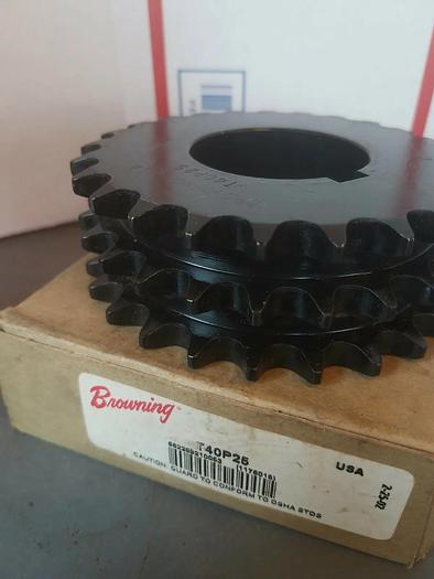 Browning T40P25 Triple Roller Chain Sprocket