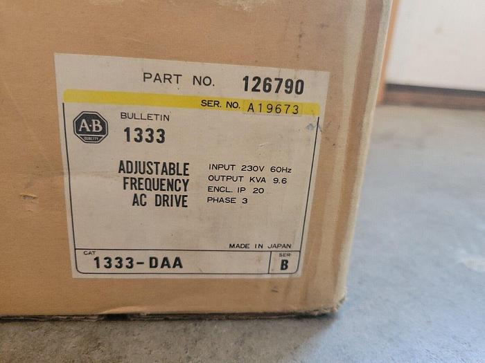 Allen Bradley 1333-DAA, Adjustable Frequency AC Drive