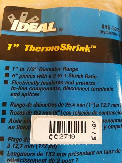 Wholesale Surplus Ideal 46-328 ThermoShrink 1x6" Bulk Lot