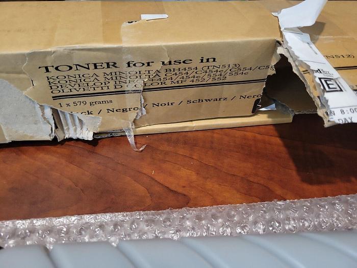 Used Konica Minolta Toner Black, KON/MIN-C-454/554-T-B