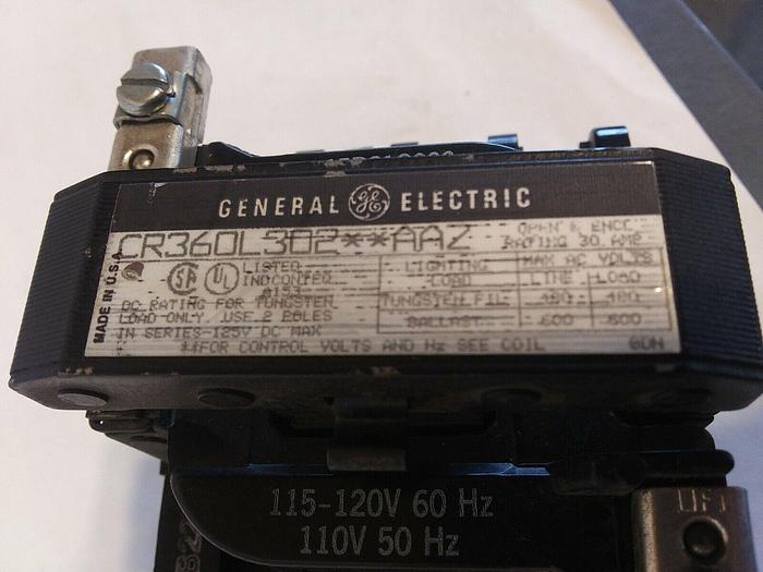 Used GE CR360L302**AAZ Lighting Contactor 30 amp 2 Pole