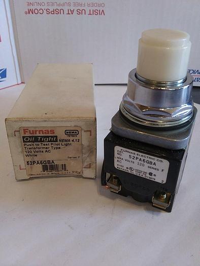 Furnas 52PA6GBA Push to Test Pilot Light Transformer Type