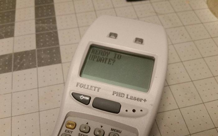 Used FOLLETT PHD LASER + BARCODE SCANNER