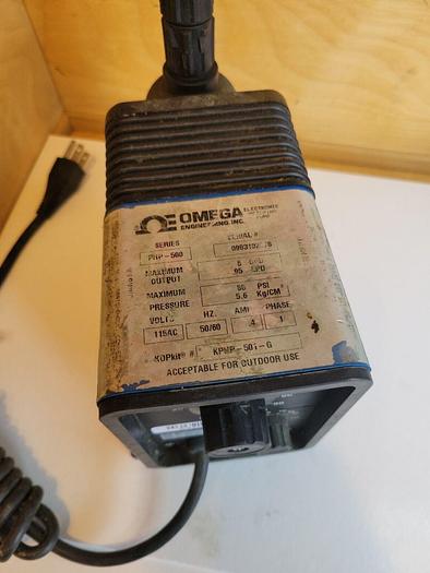 Used Omega PHP-501-G High Temp Diaphragm Pump