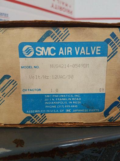 Used SMC Air Valve NVS4214-0549DM, 12VAC, 50Hz - Used