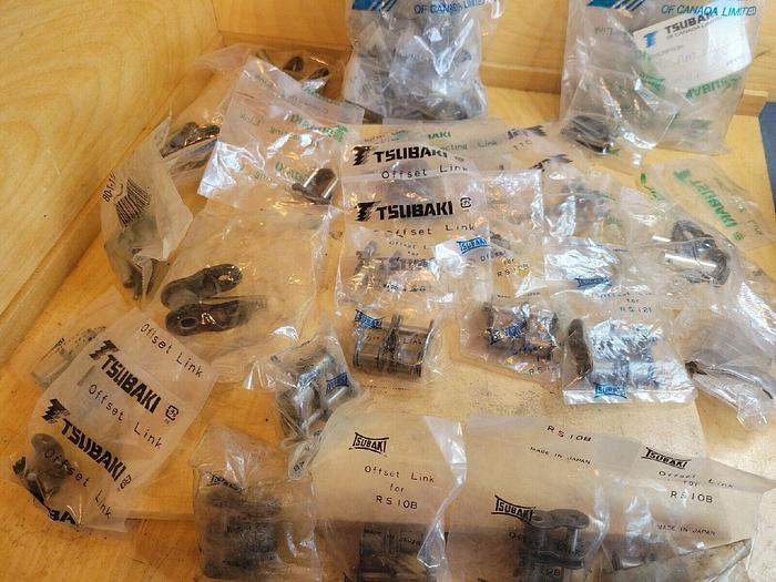 Used Tsubaki Bulk Lot Of Tsubaki Offset / Connecting Link - 60 pcs +