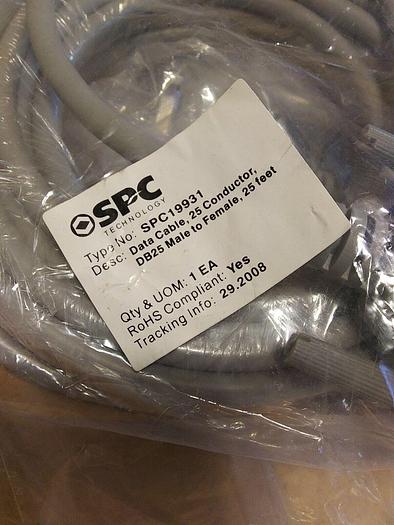 SPC Technology SPC19931 Male to Female Data Cable. 25ft. 25pin (Lot of 2)