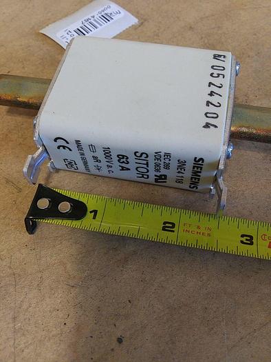 Siemens 3NE4 118 63amp 1000Vac Sitor Fuse. Box of 3