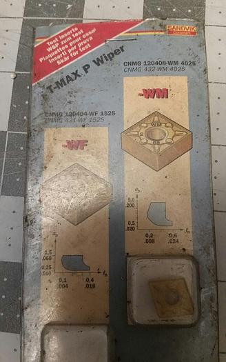 Used Carbide Inserts - Sandvik, Kennametal, Valenite, SECO - QTY 21 Inserts Various