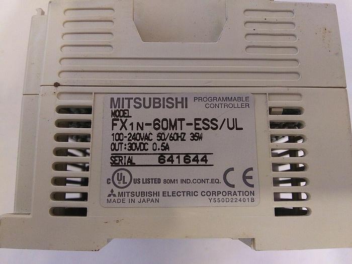 Used Mitsubishi FX1N-60MT-ESS/UL Programmable Controller