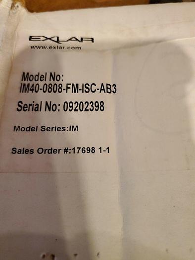 Exlar IM40-0808-FM-ISC-AB3