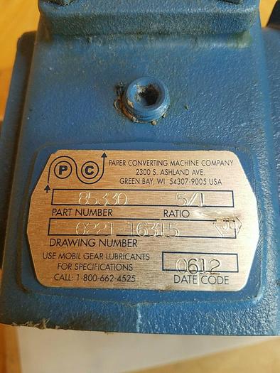 Used Paper Converting Machine Co 85330, 5:1 Ratio