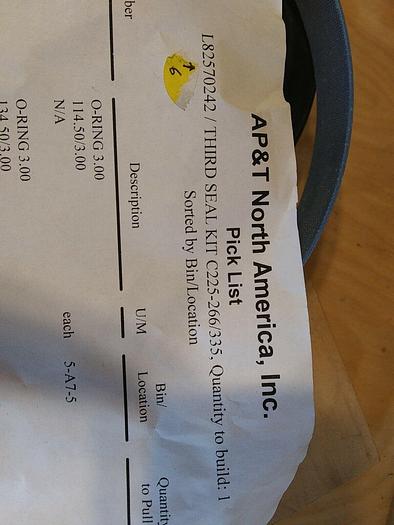 L82563615 L81302160 L82510560 L81700160 S-55975-1900-47 Third Seal Kit