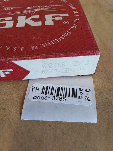SKF 6208 2ZJ 62082ZJ Sealed Ball Bearing