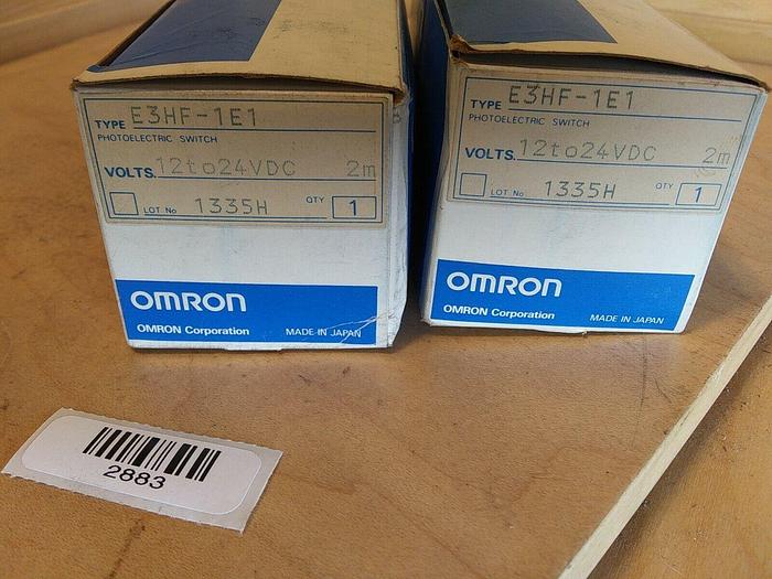Omron E3HF-1E1 Photoelectric Switch Sets (Lot of 2)