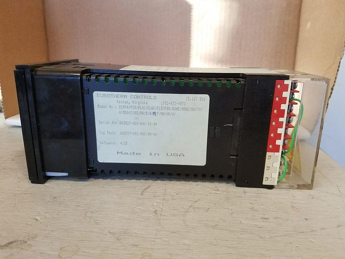 Used Eurotherm 818P4/RTD/RLGC/CLGC/FLD/FHD/NONE/NONE/SN/70/0/850/C/RS/RH/D/N/S...