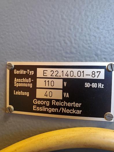 Used Georg Reicherter 191300, E22.140.01-87 Elasticometer NRE