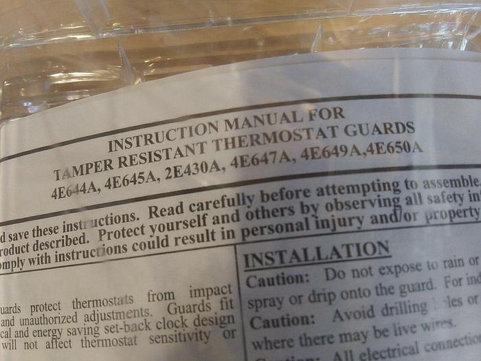 Grainger 4E644A Tamper Resistant Thermostat Guard with Key