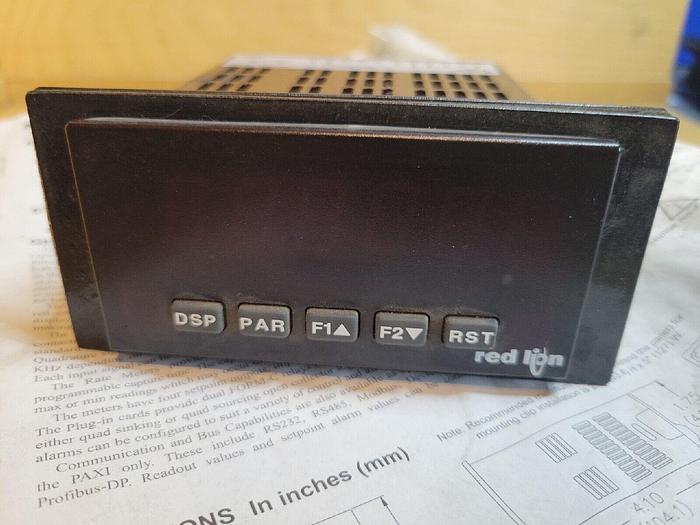 Used Red Lion PAXR, PAXR0000 - 1/8 DIN Digit Input Panel Meter