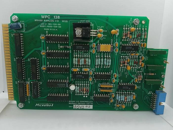 Used WEB PRINTING WPC 138 M9400 ANALOG I/O 800-138-00