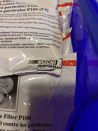 P100 Particulate Filter 3M 2091/07000 (Lot of 8)